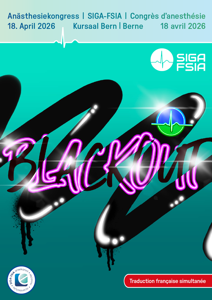 SIGA-FSIA, Programme du congrès d’anesthésie 2026 à Berne